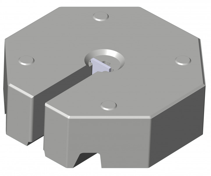 BS 17 KG Betonsockel mit seitlichem Schlitz