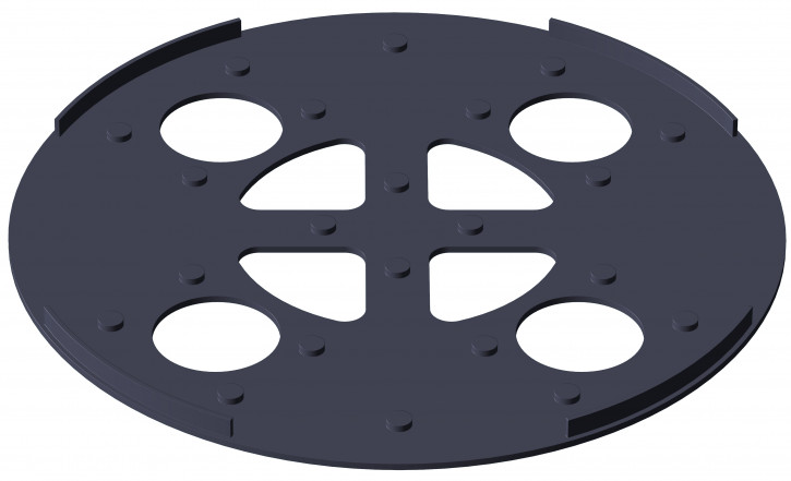 UNTERLEGPLATTE    PE passend für BS 17Kg Sockel