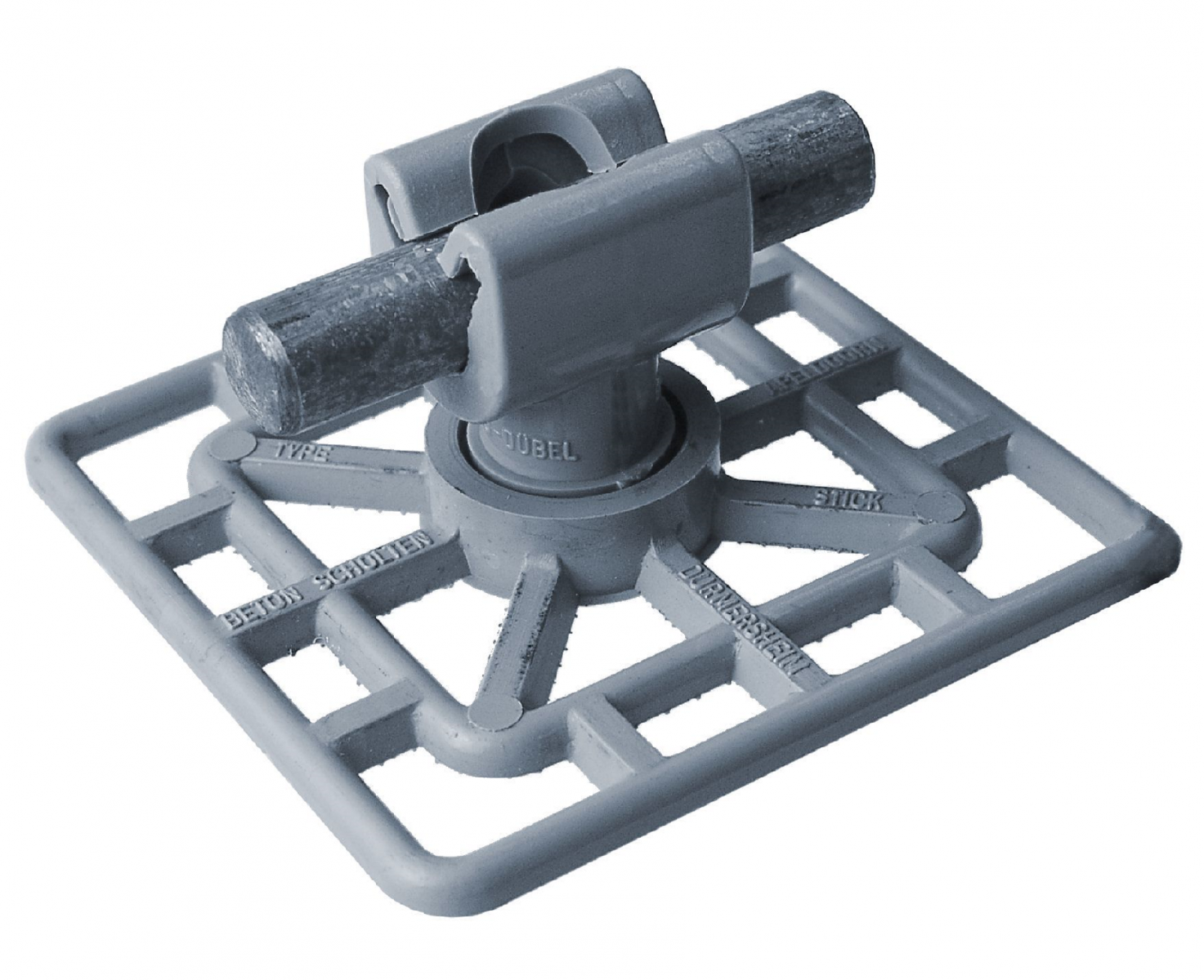 Adhesive rosette for cable 8-10mm, height 45mm, with rotating duplo ...